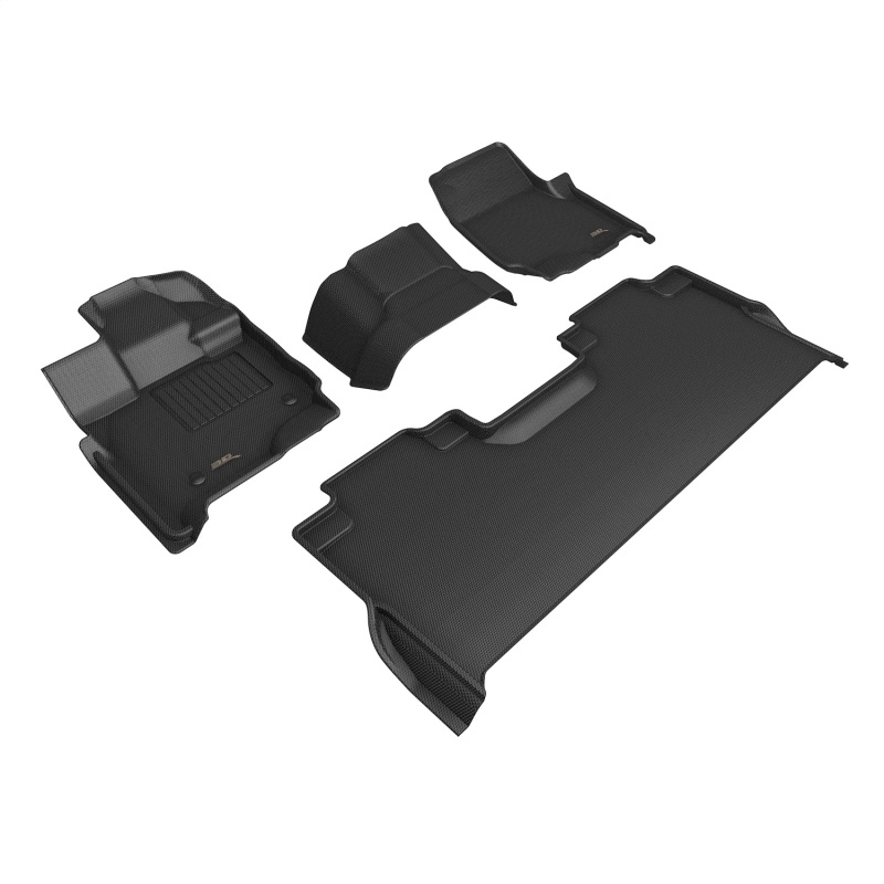 Ford F-150 Floor Mats - 3D MAXpider - Kagu - Black - `21-`26